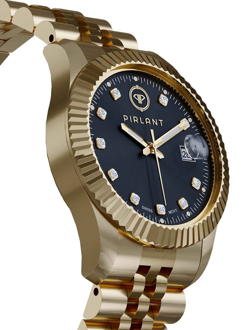 PIRLANT Black Dial Women's Watch