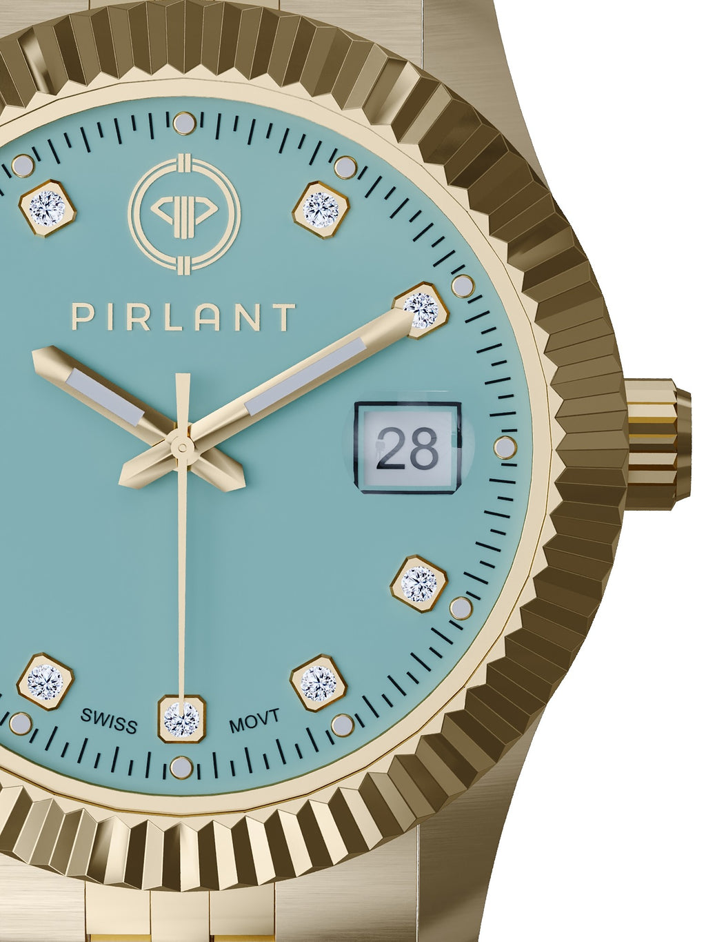 PIRLANT Turquoise Dial Women's Watch