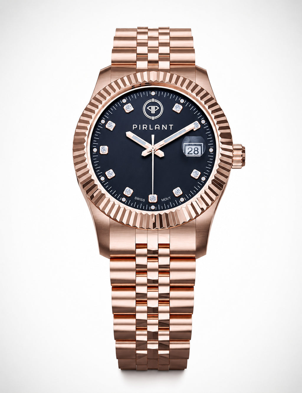 PIRLANT Black Dial Women's Watch