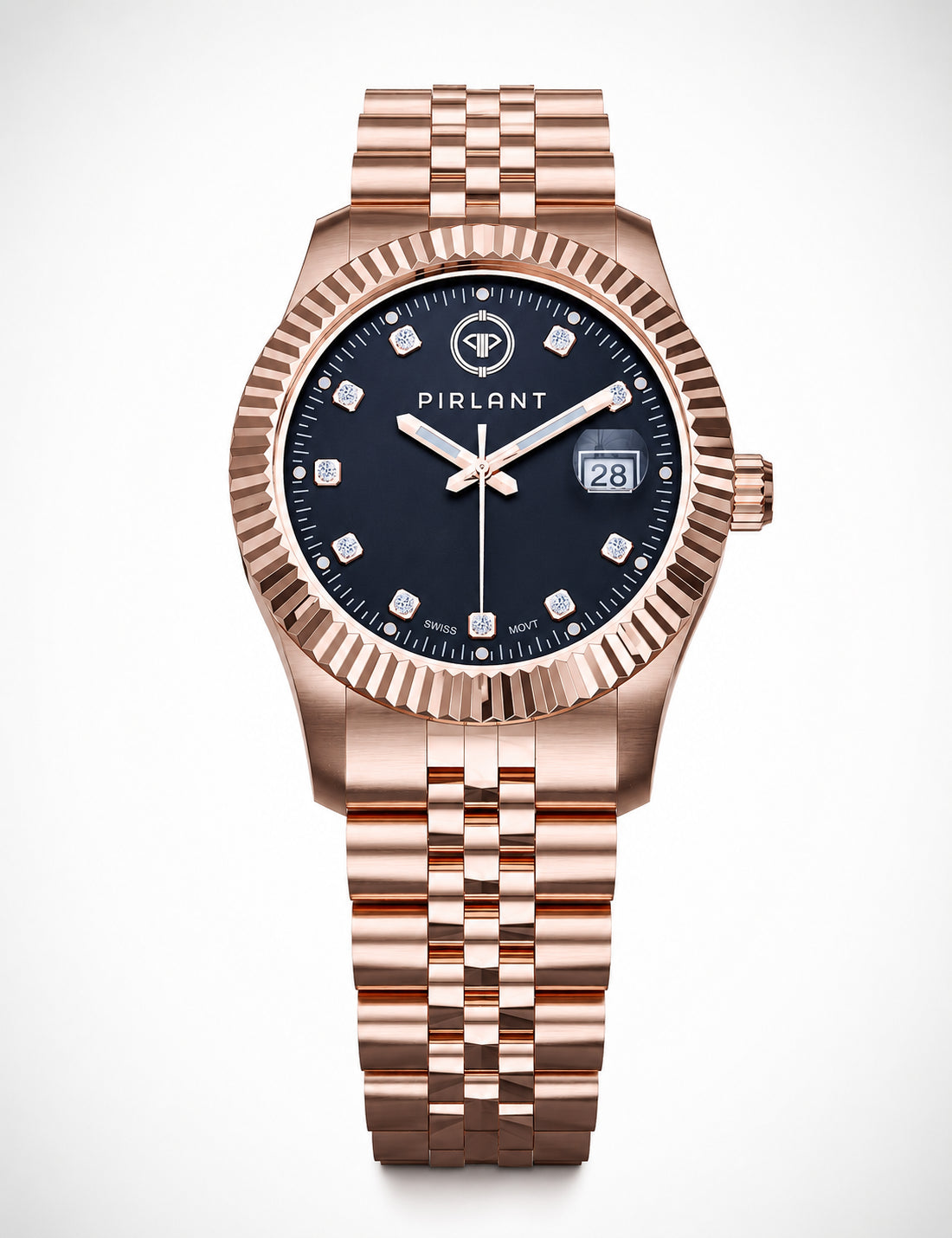 PIRLANT Black Dial Women's Watch