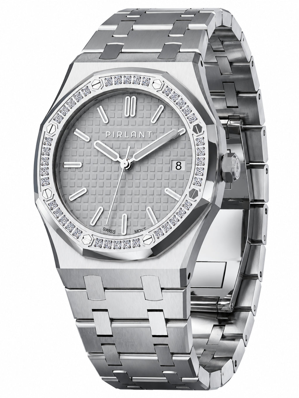 PIRLANT SBL04-1-BE White Dial Women's Classic Quartz Watch – 34 mm