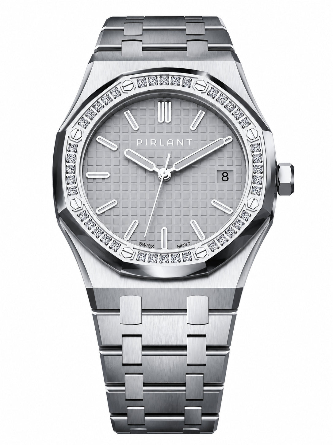 PIRLANT SBL04-1-BE White Dial Women's Classic Quartz Watch – 34 mm