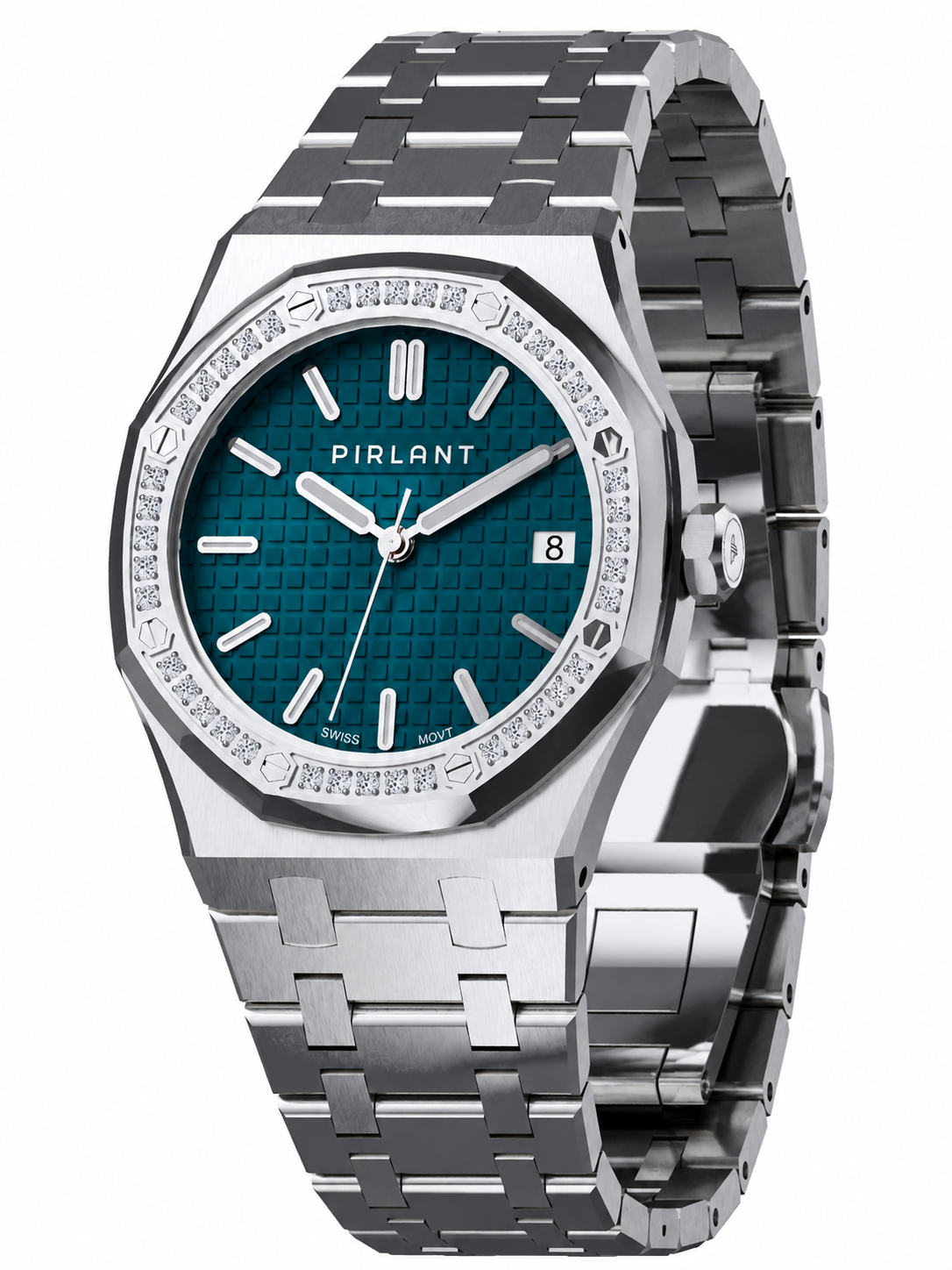 PIRLANT SBL04-1-PT Teal Dial Women's Classic Quartz Watch – 34 mm Secondary image