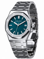 PIRLANT SBL04-1-PT Teal Dial Women's Classic Quartz Watch – 34 mm