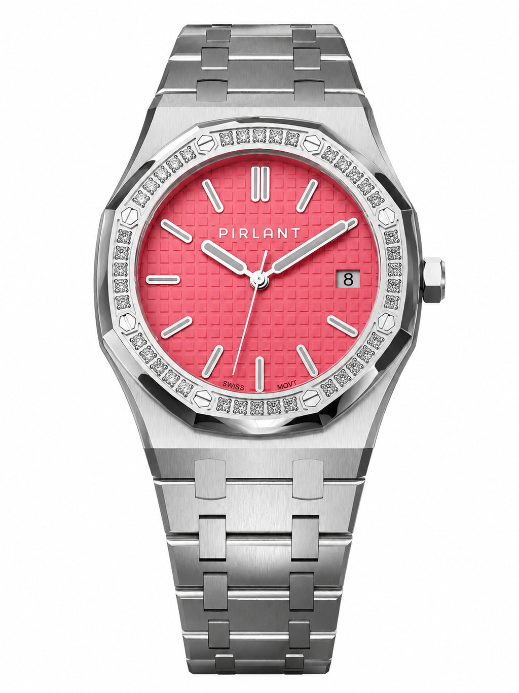 PIRLANT SBL04-1-PE Pink Dial Women's Classic Quartz Watch – 34 mm