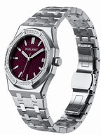 PIRLANT SBL04-1-MO Purple Dial Women's Classic Quartz Watch – 34 mm