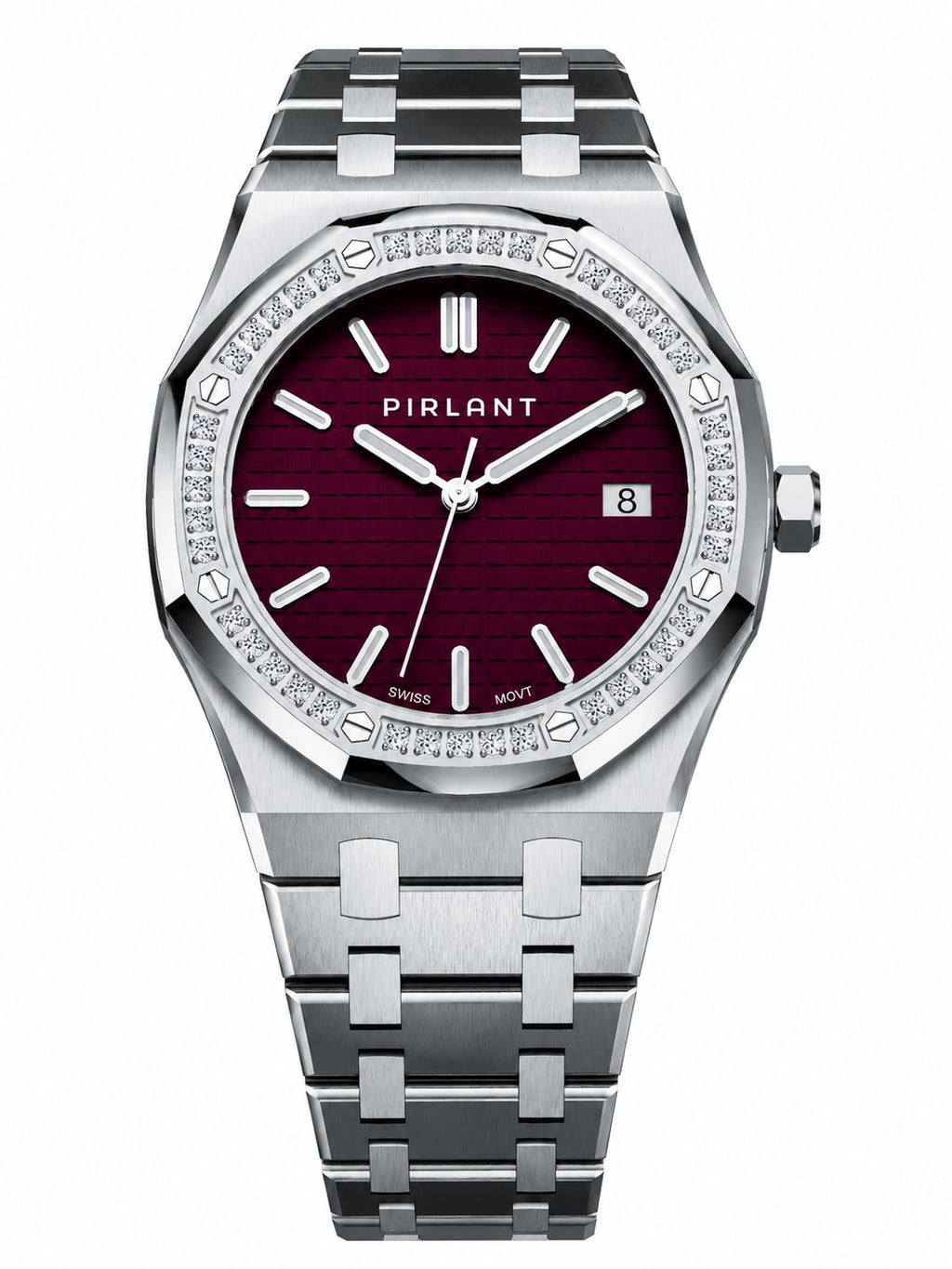 PIRLANT SBL04-1-MO Purple Dial Women's Classic Quartz Watch – 34 mm
