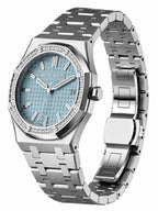 PIRLANT SBL04-1-BU Ice Blue Dial Women's Classic Quartz Watch – 34 mm