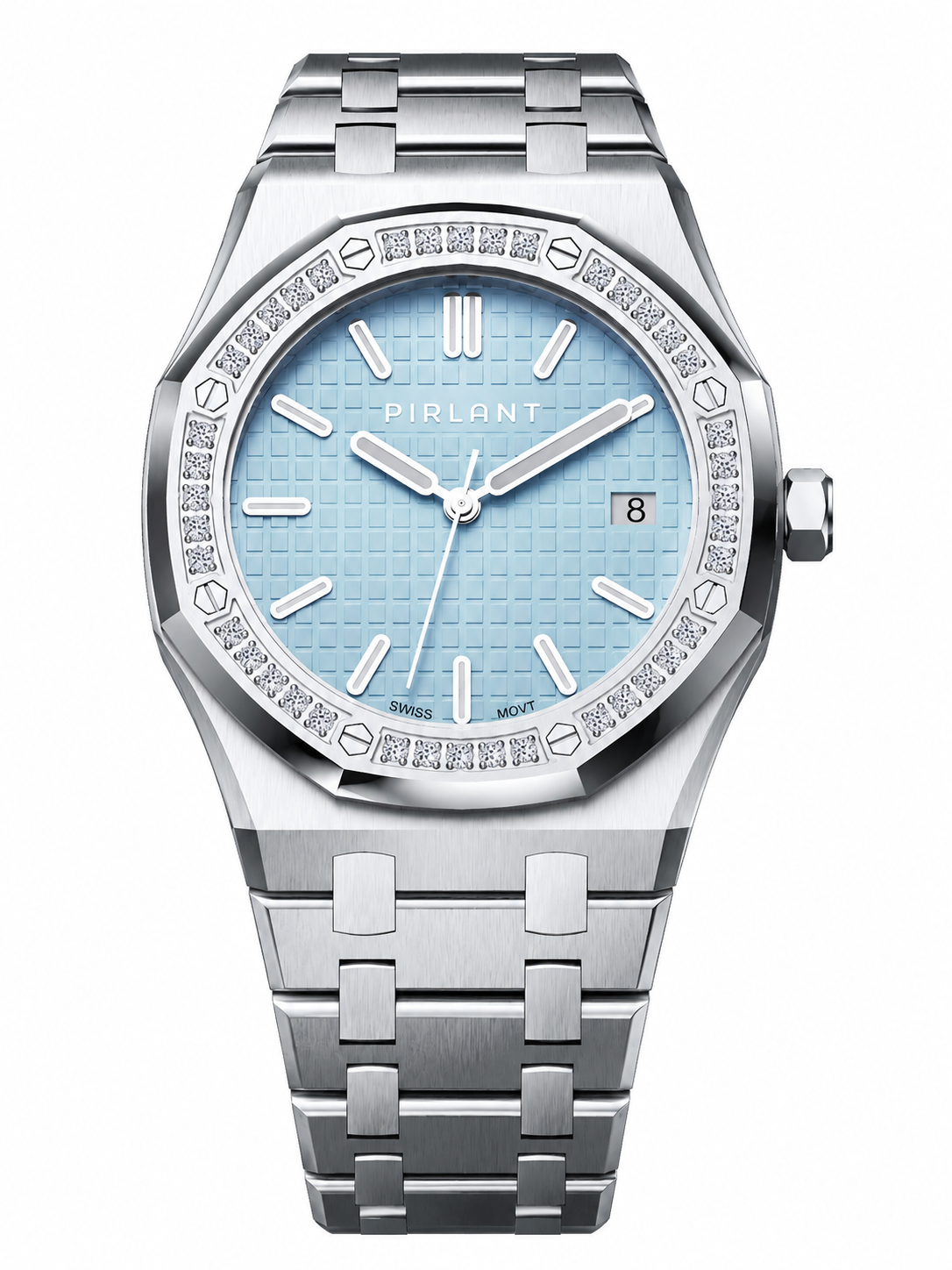 PIRLANT SBL04-1-BU Ice Blue Dial Women's Classic Quartz Watch – 34 mm Main image