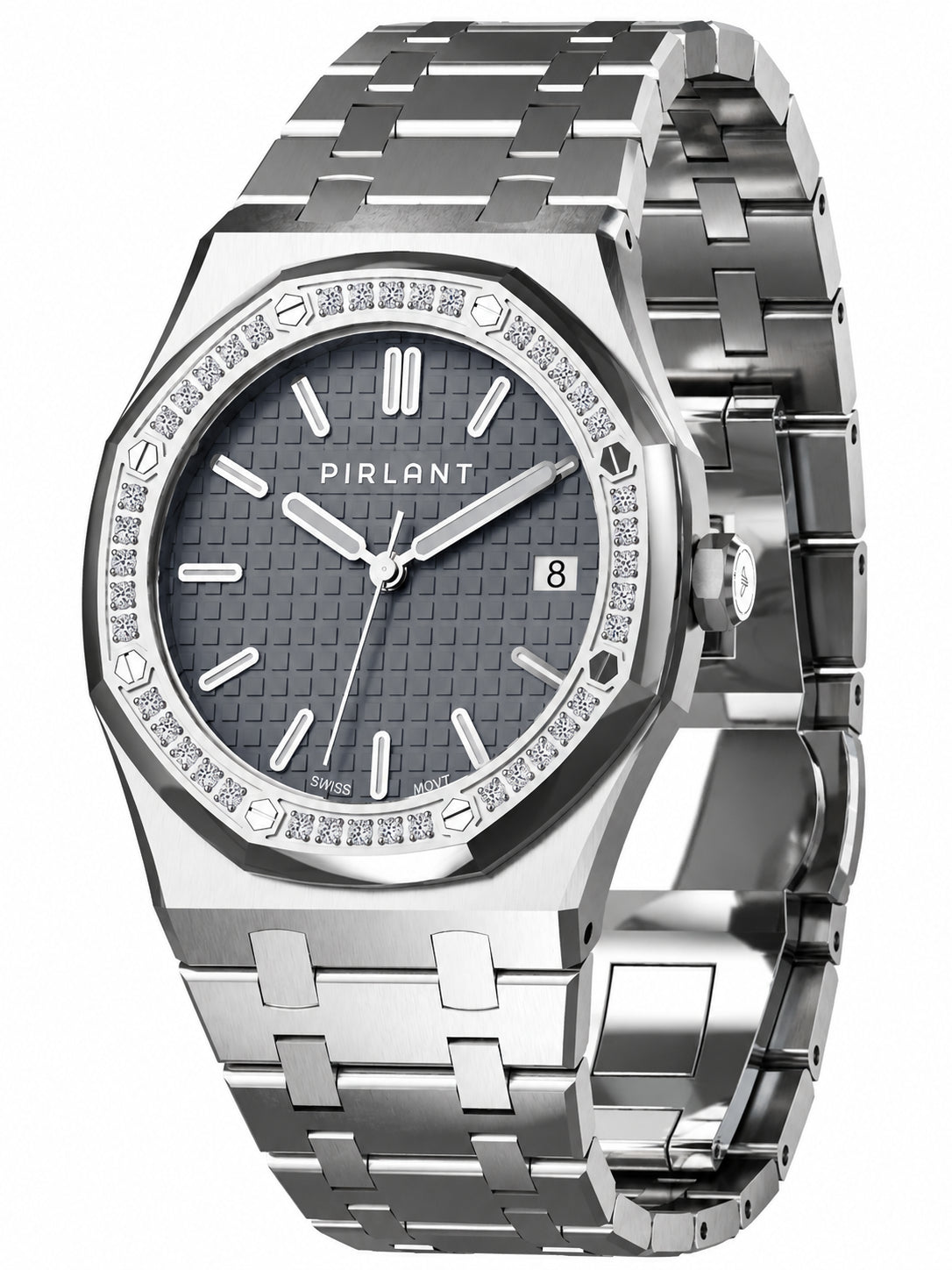 PIRLANT SBL04-1-GR Gray Dial Women's Classic Quartz Watch – 34 mm