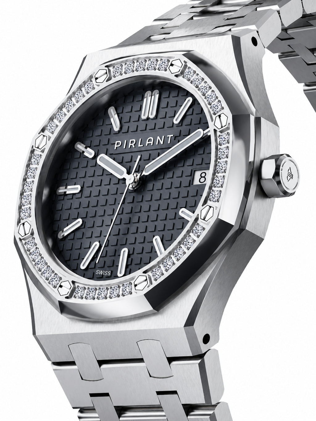 PIRLANT SBL04-1-GR Gray Dial Women's Classic Quartz Watch – 34 mm