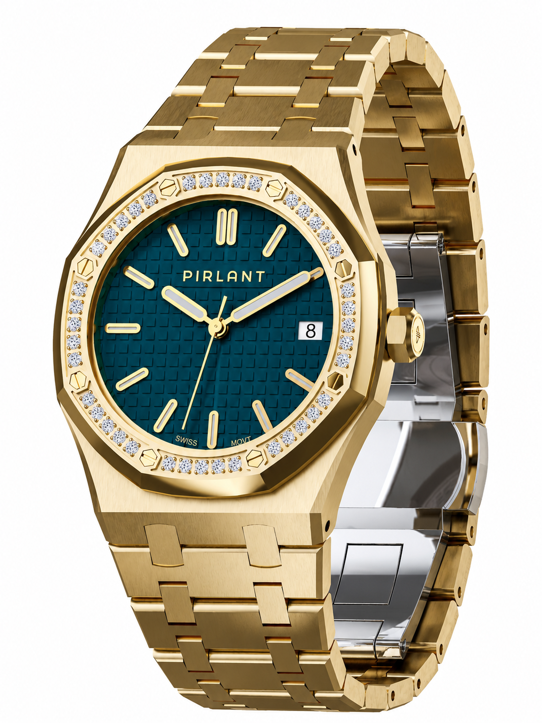 PIRLANT SBL04-2-PT Teal Dial Women's Classic Quartz Watch – 34 mm Secondary image