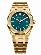 PIRLANT SBL04-2-PT Teal Dial Women's Classic Quartz Watch – 34 mm