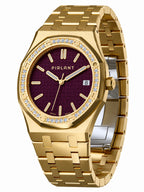 PIRLANT SBL04-2-MO Purple Dial Women's Classic Quartz Watch – 34 mm