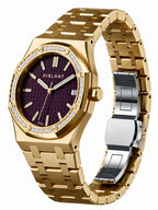 PIRLANT SBL04-2-MO Purple Dial Women's Classic Quartz Watch – 34 mm