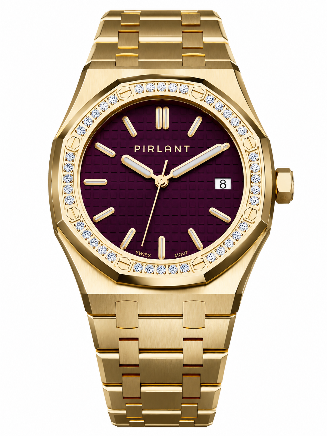 PIRLANT SBL04-2-MO Purple Dial Women's Classic Quartz Watch – 34 mm Main image