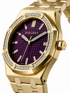 PIRLANT SBL04-2-MO Purple Dial Women's Classic Quartz Watch – 34 mm