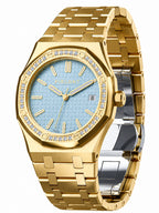 PIRLANT SBL04-2-BU Ice Blue Dial Women's Classic Quartz Watch – 34 mm