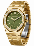 PIRLANT SBL04-2-YE Green Dial Women's Classic Quartz Watch – 34 mm