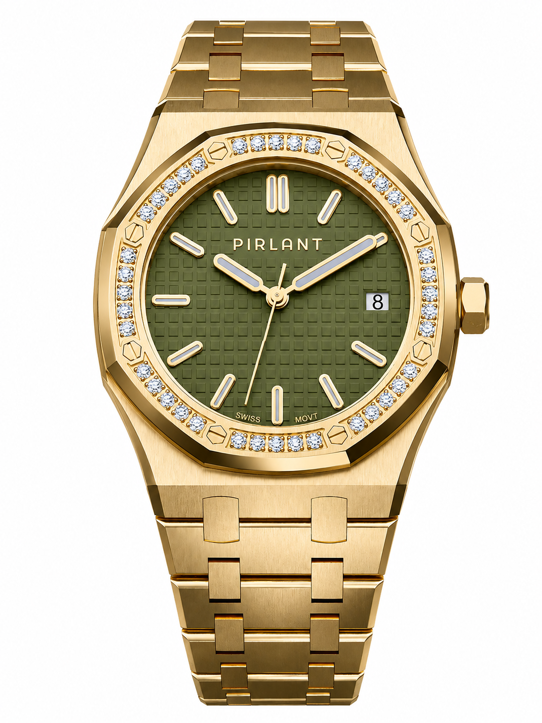 PIRLANT SBL04-2-YE Green Dial Women's Classic Quartz Watch – 34 mm Main image