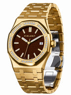 PIRLANT SBL04-2-KA Brown Dial Women's Classic Quartz Watch – 34 mm