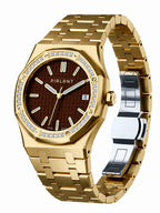 PIRLANT SBL04-2-KA Brown Dial Women's Classic Quartz Watch – 34 mm
