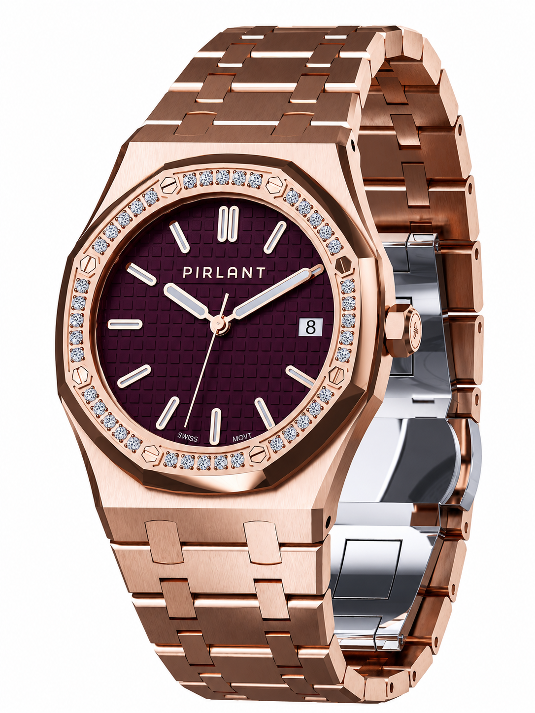 PIRLANT SBL04-3-MO Purple Dial Women's Classic Quartz Watch – 34 mm Secondary image