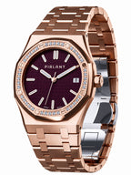 PIRLANT SBL04-3-MO Purple Dial Women's Classic Quartz Watch – 34 mm