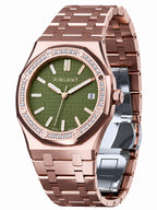 PIRLANT SBL04-3-YE Green Dial Women's Classic Quartz Watch – 34 mm