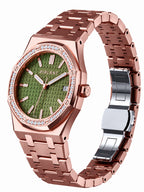 PIRLANT SBL04-3-YE Green Dial Women's Classic Quartz Watch – 34 mm