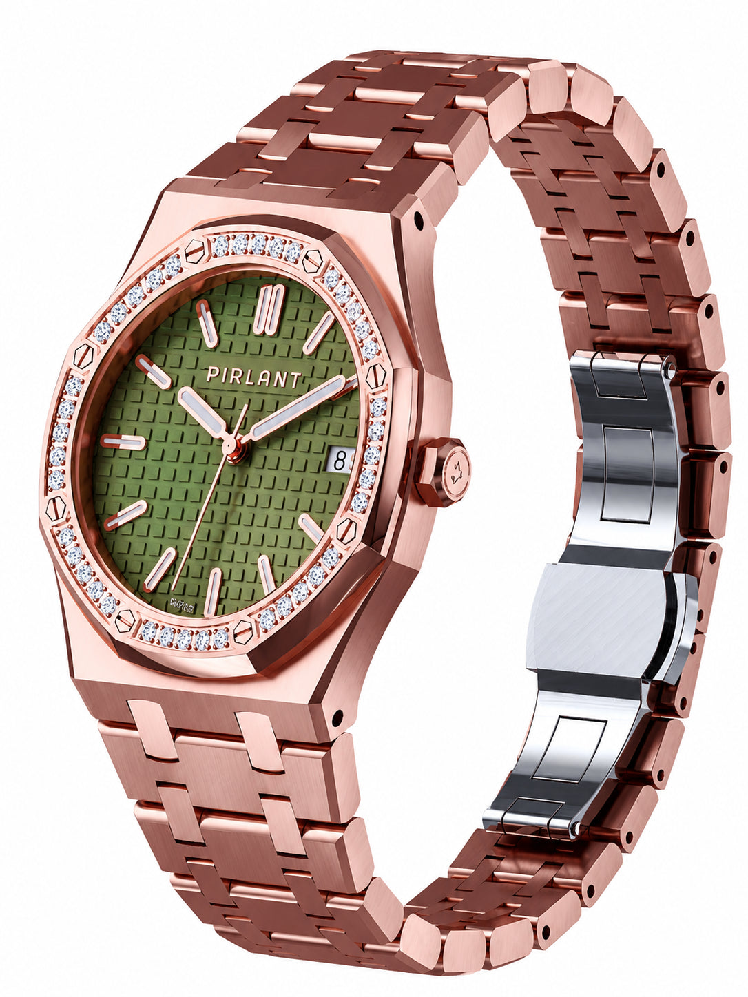 PIRLANT SBL04-3-YE Green Dial Women's Classic Quartz Watch – 34 mm