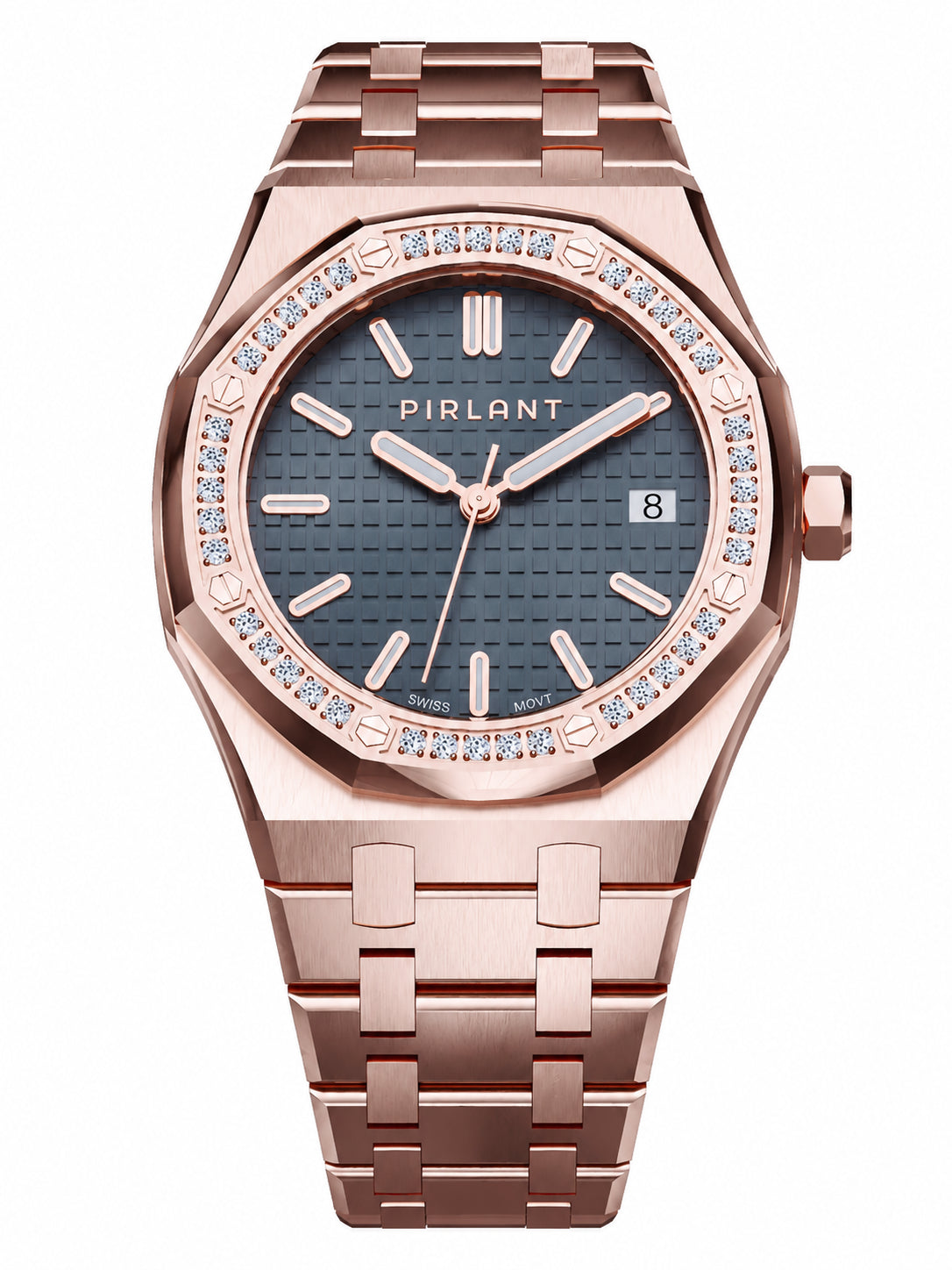 PIRLANT SBL04-3-GR Gray Dial Women's Classic Quartz Watch – 34 mm
