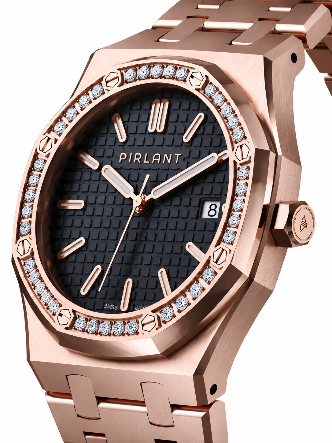 PIRLANT SBL04-3-GR Gray Dial Women's Classic Quartz Watch – 34 mm