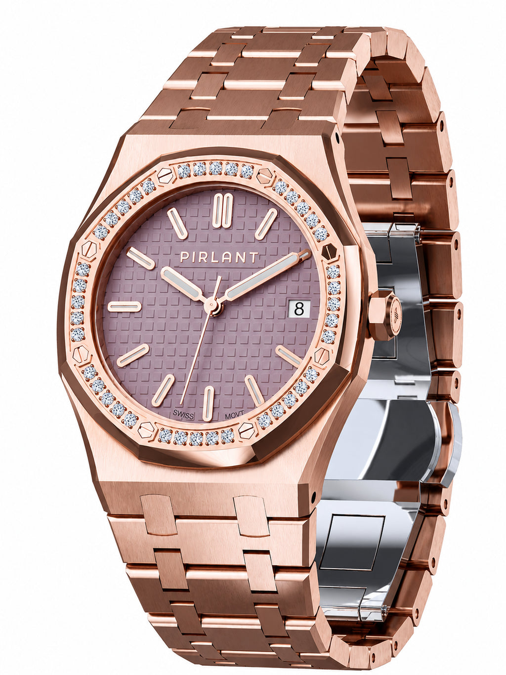 PIRLANT SBL04-3-PESE Pink Mother-of-Pearl Dial Women's Classic Quartz Watch – 34 mm