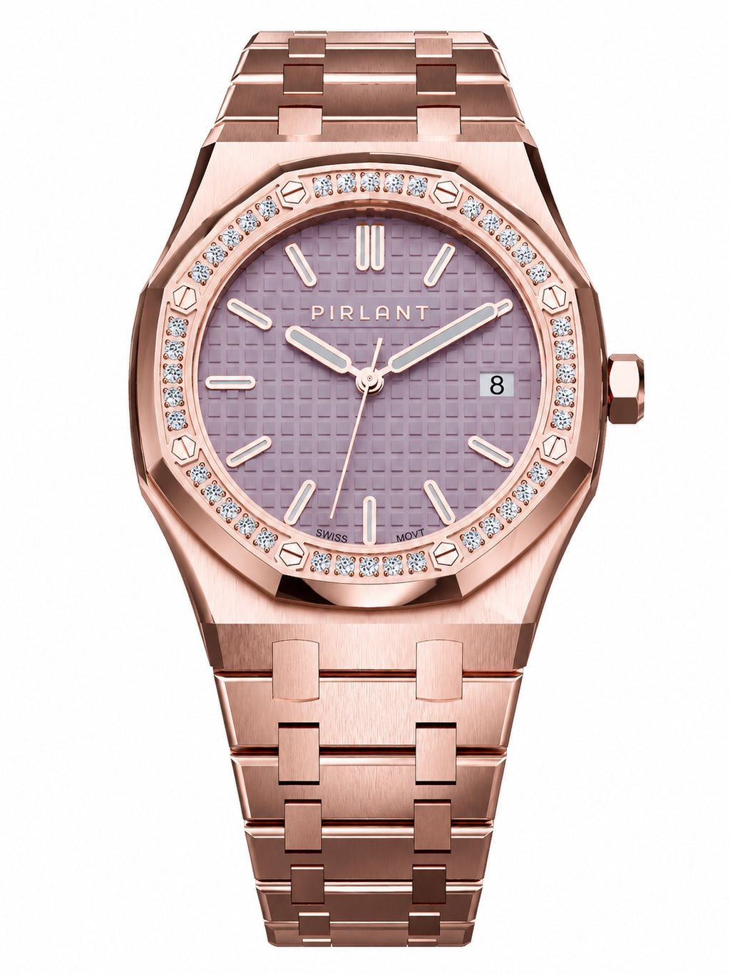PIRLANT SBL04-3-PESE Pink Mother-of-Pearl Dial Women's Classic Quartz Watch – 34 mm