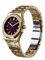 PIRLANT SBL04-4-MO Purple Dial Women's Classic Quartz Watch – 34 mm