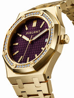 PIRLANT SBL04-4-MO Purple Dial Women's Classic Quartz Watch – 34 mm