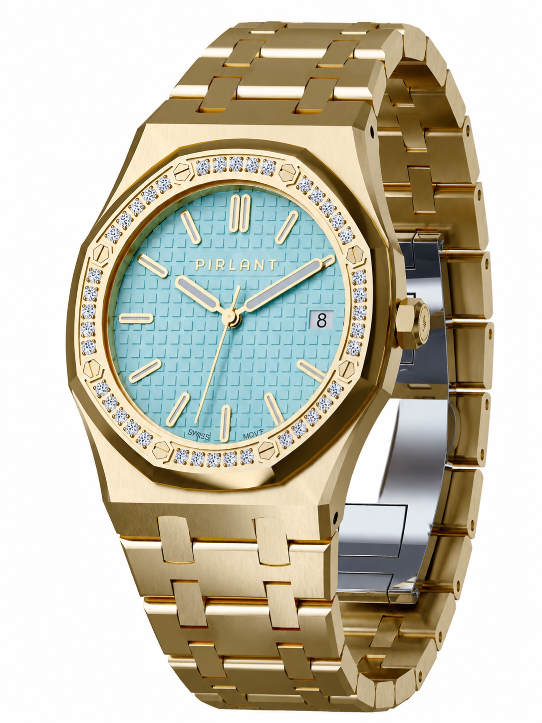 PIRLANT SBL04-4-BU Ice Blue Dial Women's Classic Quartz Watch – 34 mm Secondary image