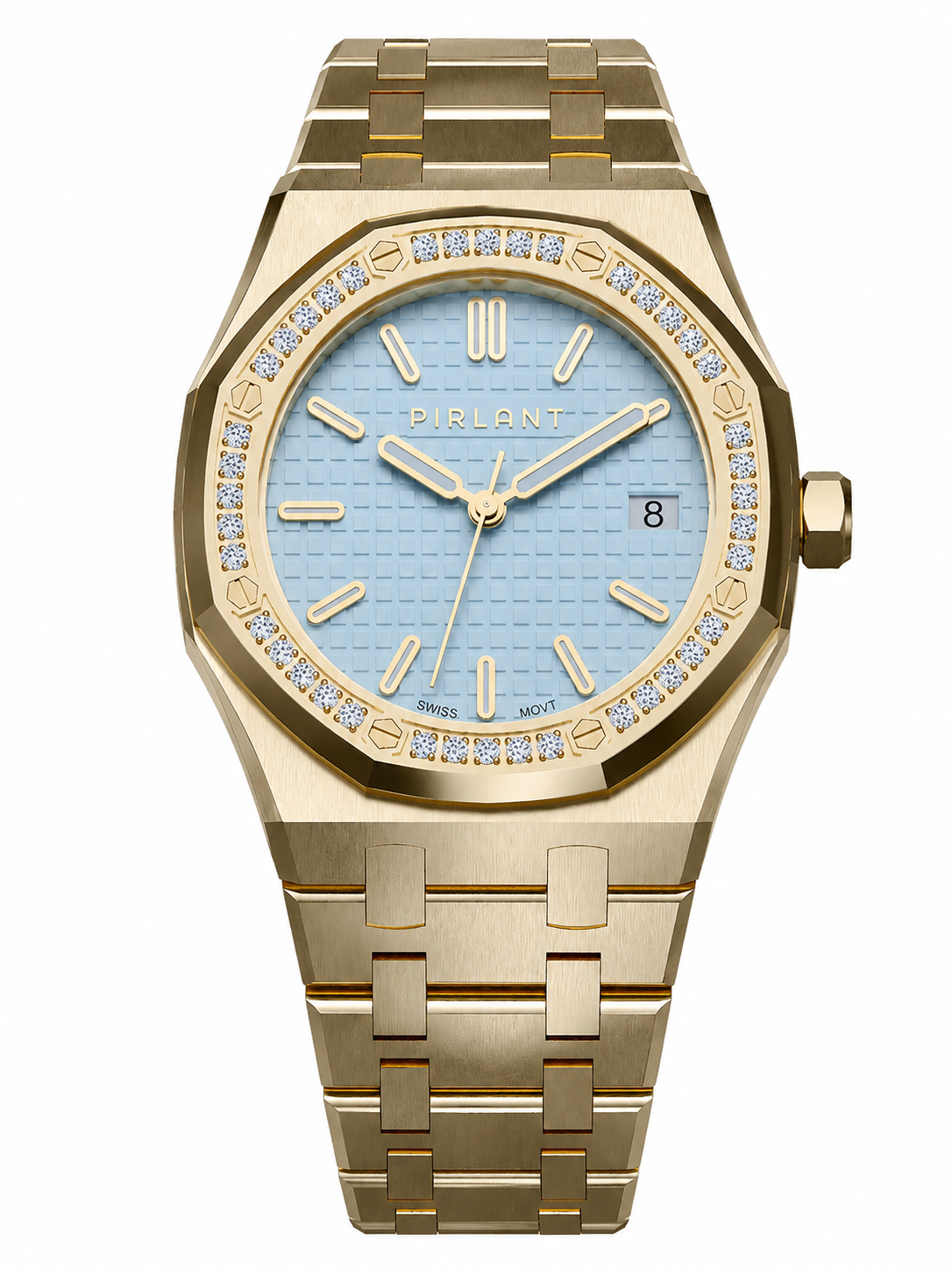 PIRLANT SBL04-4-BU Ice Blue Dial Women's Classic Quartz Watch – 34 mm Main image