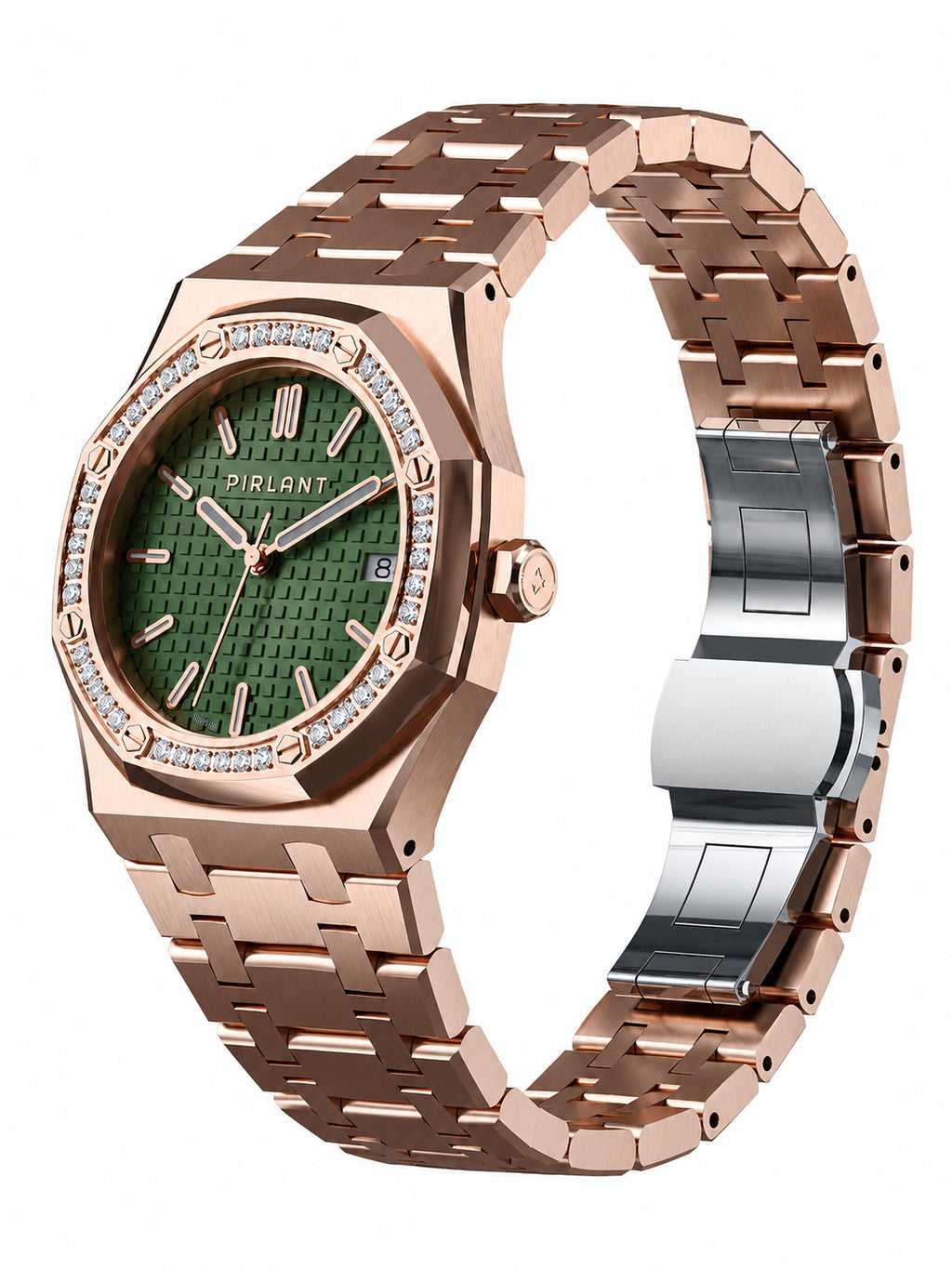 PIRLANT SBL04-5-YE Green Dial Women's Classic Quartz Watch – 34 mm