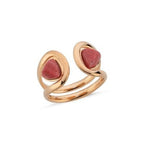 Brown Stone Rose Gold Ring