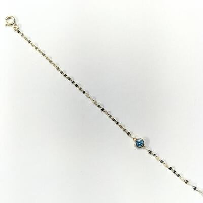 Round Turquoise Stone-Set Gold Bracelet Secondary image
