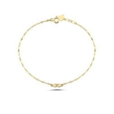 Infinity Boomerang Gold Bracelet Secondary image