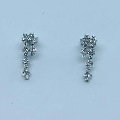 0.44 Carat Diamond Earrings