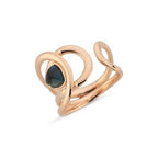 Crown Italian Rose Gold Ring