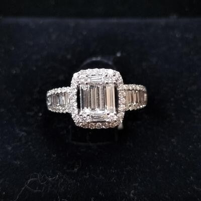 1.03 Carat Baguette Diamond Ring